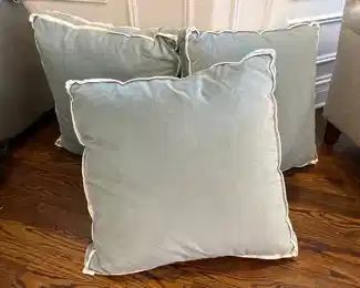 Light blue floor cushions ~