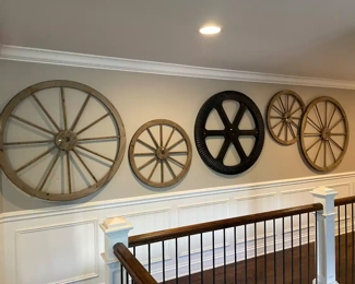 Wagon wheel decor ~