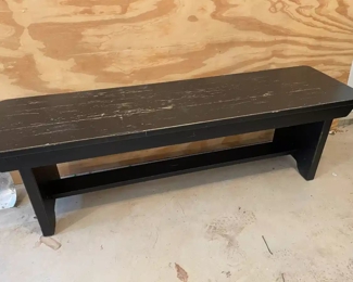 Heavy wooden bench