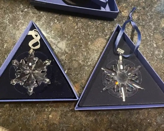 Swarovski crystal ornaments ~