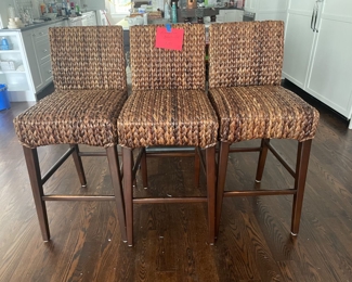 Set of 3 Pottery Barn stools ~