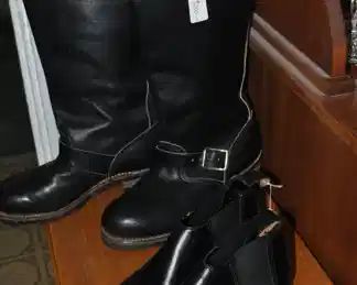 New motorcycle boots and new Beatle boots 