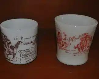 Davy Crockett mugs 