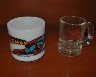 Superman and Dog n Suds mugs 