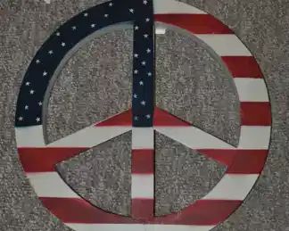 Metal peace sign 