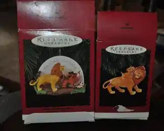 Hallmark Lion King ornaments 