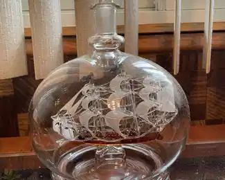 HMS Victory Glass Ship in a Bottle