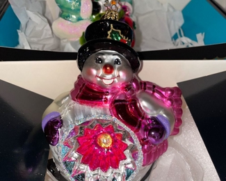 Christopher Radko Belly Roll Snow Stroll