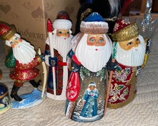 Russian Hand Painted Santas