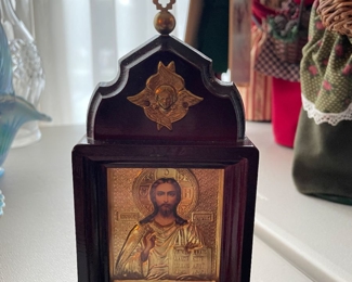 Russian Framed Jesus Icon