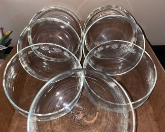 Polish Crystal Etched Bowls