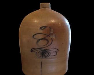 Large Antique Salt Glazed Jug