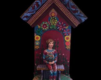 Carved Folk Art Elayne Loughman 21H x 13 1/4W x 9D $180