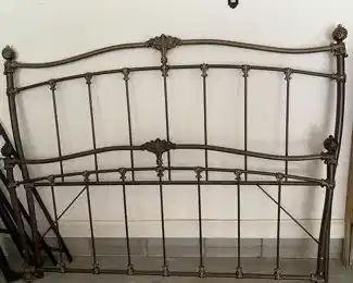 Metal king bed frame
