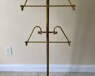 Brass towel rack