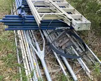 TV towers, scaffolding 