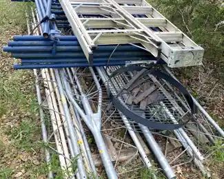 TV towers, scaffolding 