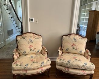 Yale & Burge Antique Reproduction Chairs.  Down Stuffing. 