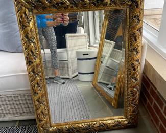 Wood Carved Gold Mirror