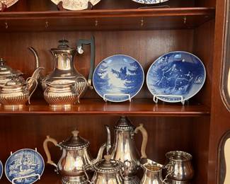 Stainless Steel Coffee/Tea Sets with Wood Handles 