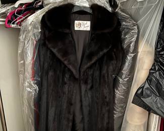 Vintage Black Mink Full Length Fur