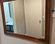 wlarge mirror with wood frame7011 t