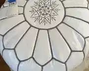 wleather pouf pillow morocco7161 t