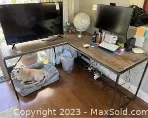 wlshaped work desk7341 t