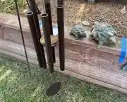 wsoothing wind chime e major natural melodies played by the wind different scales sound vibration 2 beautiful stone turtles6461 t
