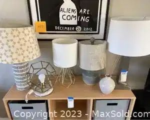 wtable lamp and vase collection7201 t