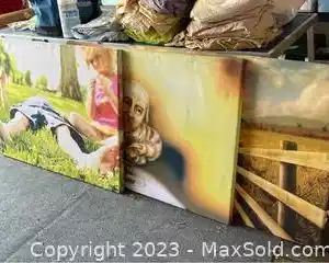 wthree stretched canvas digital prints5771 t