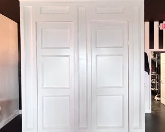 Solid wood two person dressing room