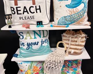 Beach Bags, Throw Pillows, Purses and Jewelry