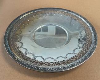 Vintage Reed & Barton Silverplate Pierced Serving Platter 1703