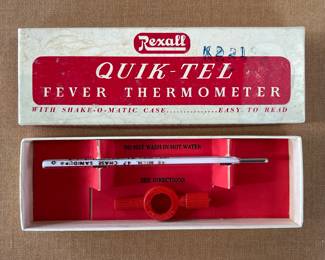 Vintage Rexall Quik-Tel Fever Thermometer