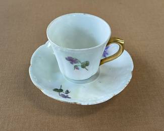 Vintage Limoges Demitasse Cup & Saucer