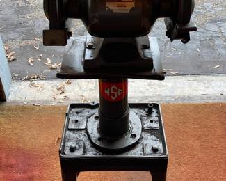 American Forge & Foundry Model 706B Bench Grinder/Buffer on Stand