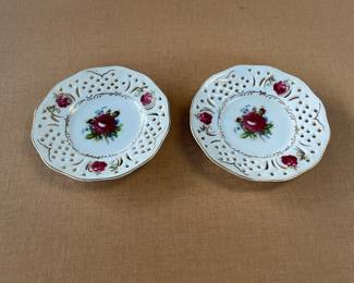 Vintage Reticulated Saucers (No Cups)