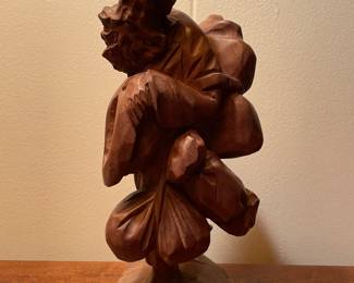 Vintage Hand Carved Wooden Figurine