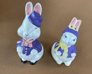 Handmade Hand Painted Easter Bunnies