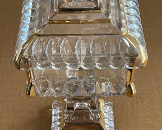 Vintage Jeanette Pedestal Lidded Candy Dish