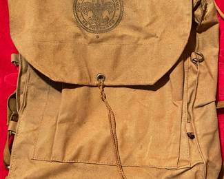 Vintage Boy Scouts 573 Haversack Canvas Backpack