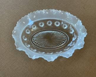 Vintage Davidson Pressed Glass Trinket Dish