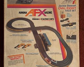Vintage Aurora AFX Racing Oval Eight Race Set