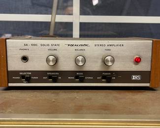 Vintage Realistic Stereo Amplifier SA-100C