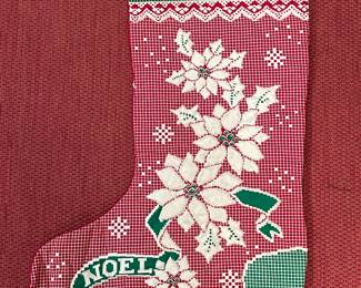 Vintage Handmade Large Christmas Stocking