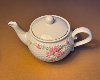 Vintage Teleflora Floral Teapot