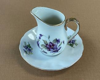 Vintage Royal Sealy Creamer w/ Plate
