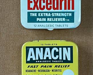 Vintage Pain Relief Tins