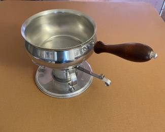 Vintage Aluminum Fondue Pot